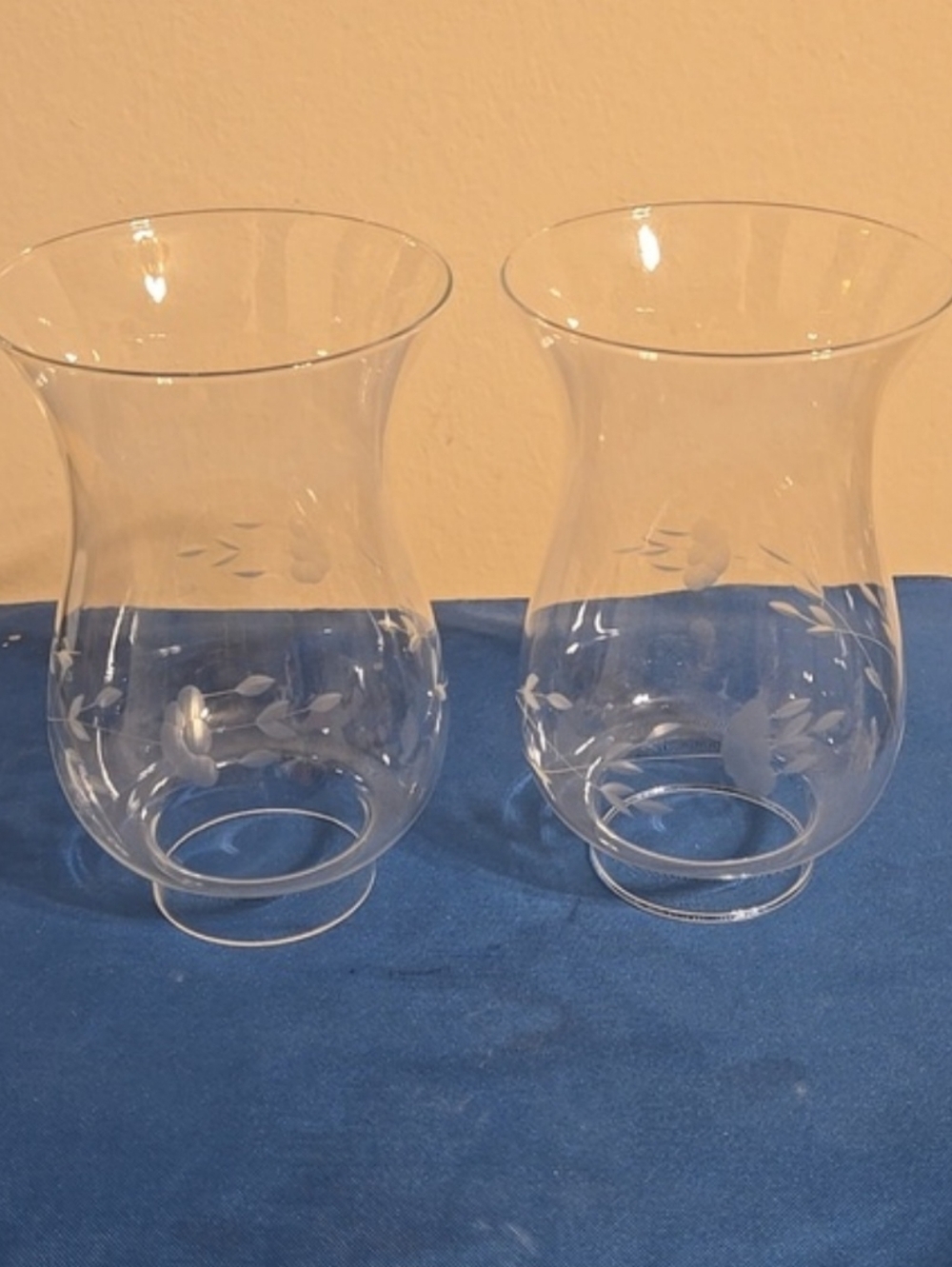 Princess House Vintage Hurricane Globe Set